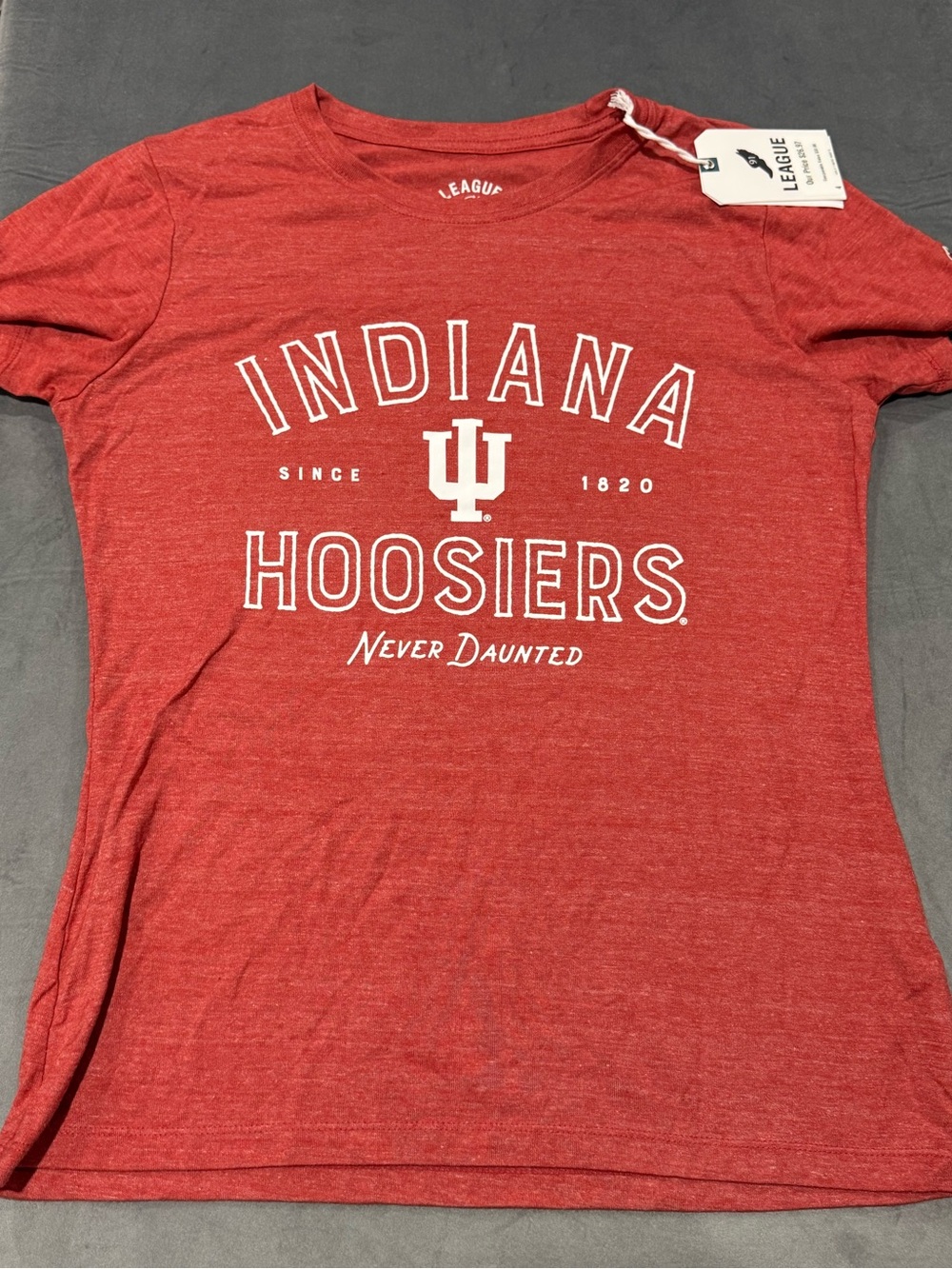 League Women’s Indiana Hoosiers Heather Red Graphic Tee
